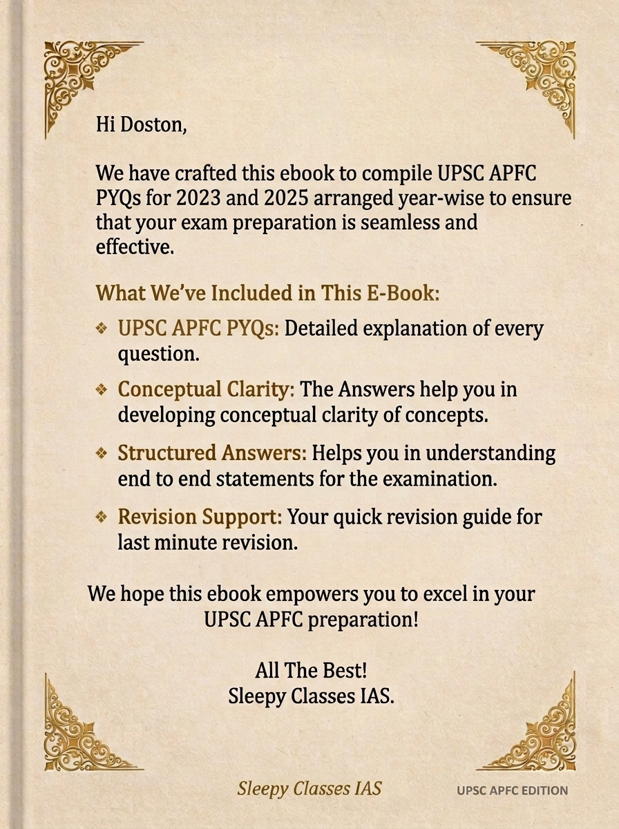 UPSC APFC 2026 – Solved PYQs E-Book - Image 2