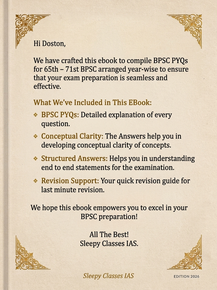 72nd BPSC Prelims – PYQs E-Book (65th-71st) - Image 2
